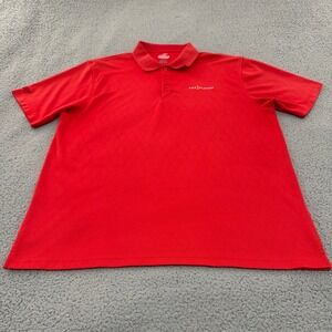 Ahead Extreme The Players Golf Polo Shirt Mens XL Red Diamond Jacquard